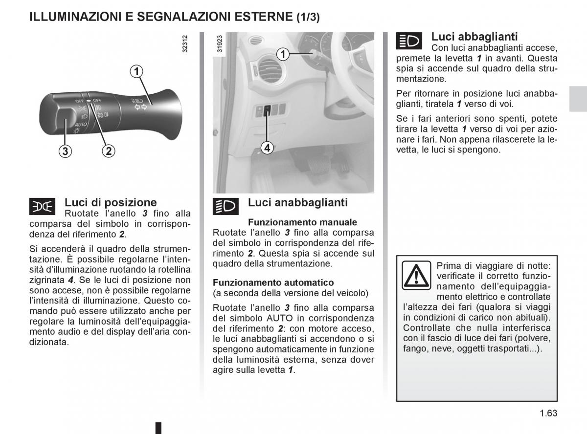 Renault Koleos manuale del proprietario / page 69
