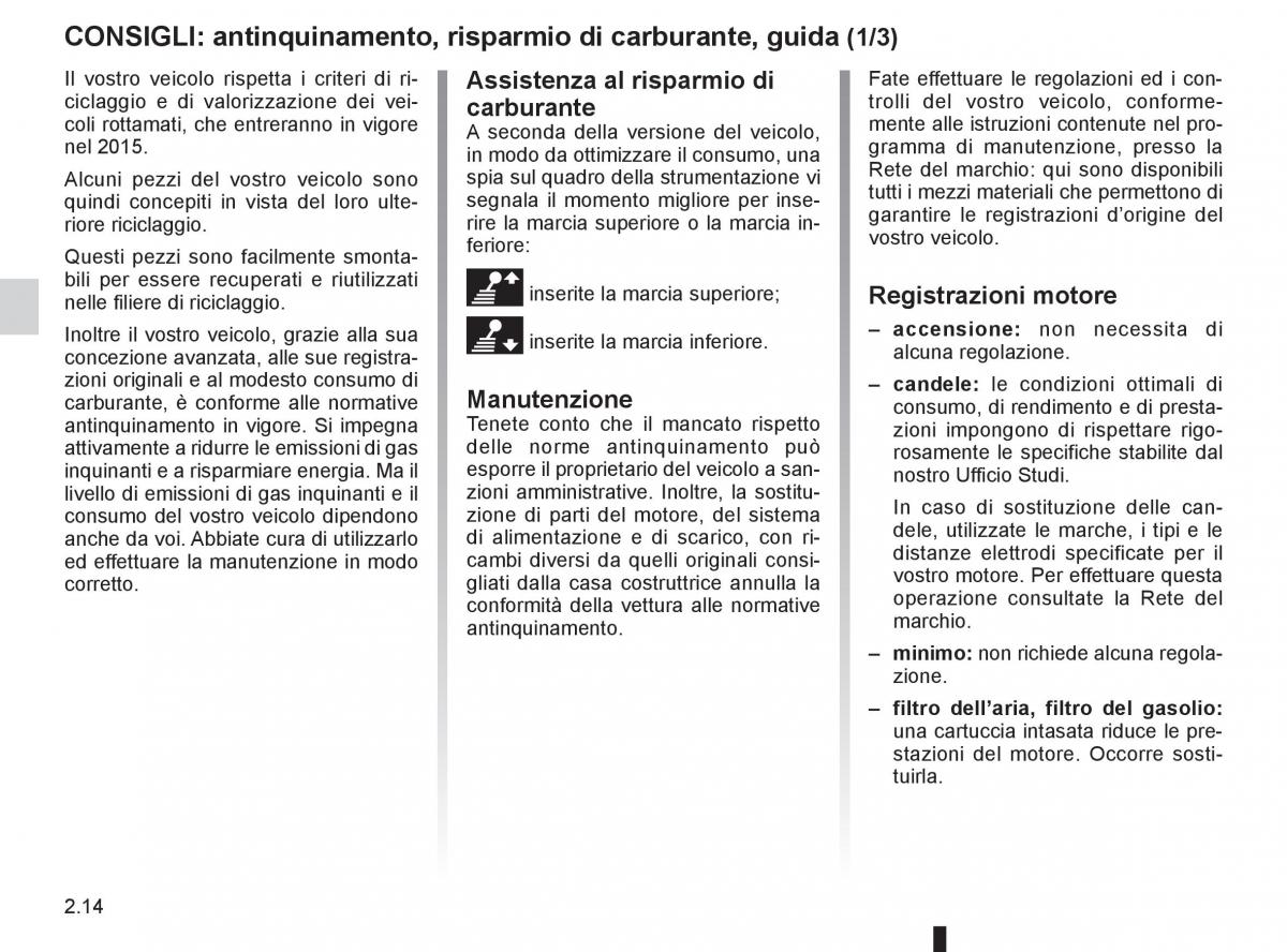 Renault Koleos manuale del proprietario / page 92