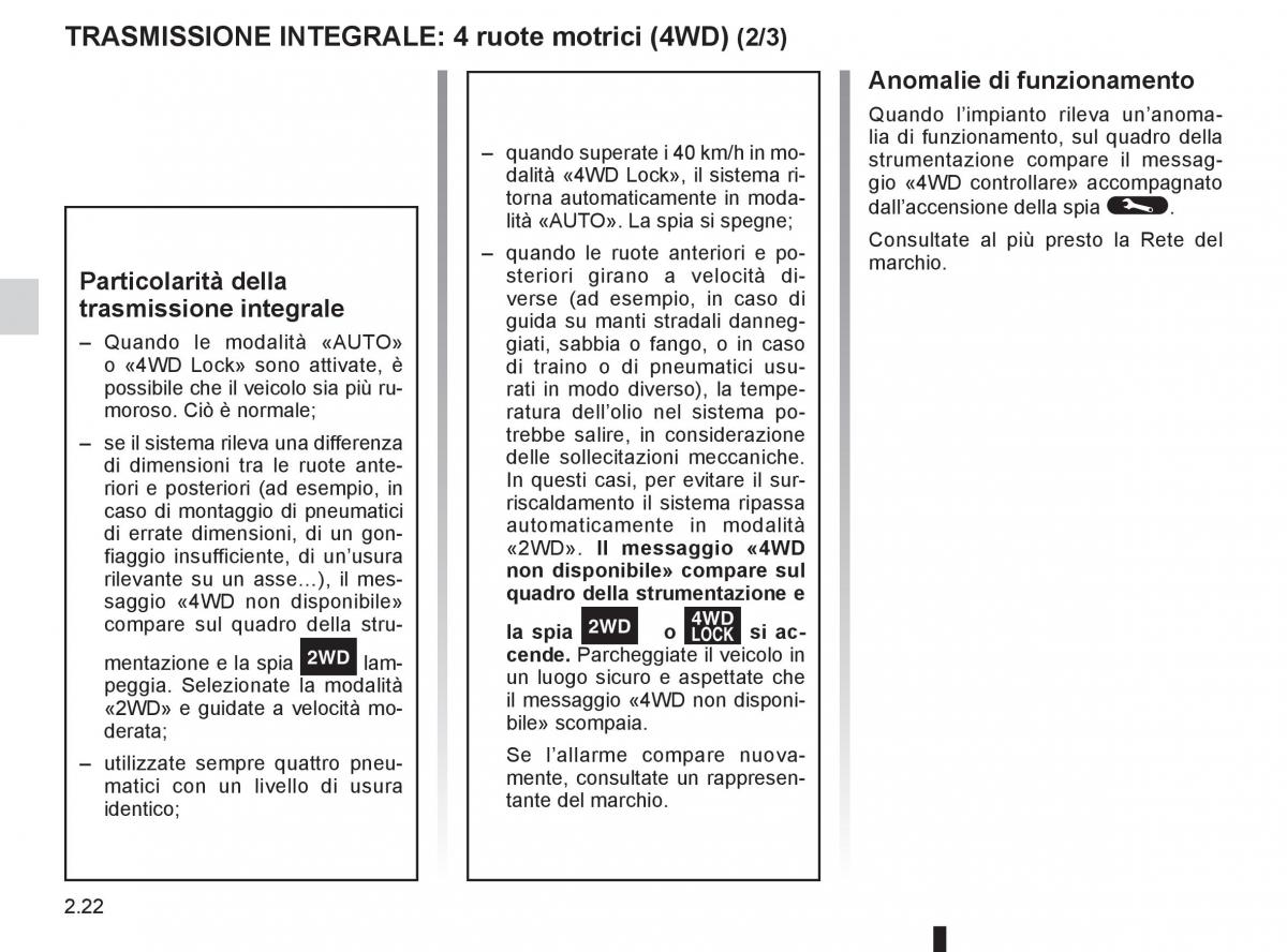 Renault Koleos manuale del proprietario / page 100