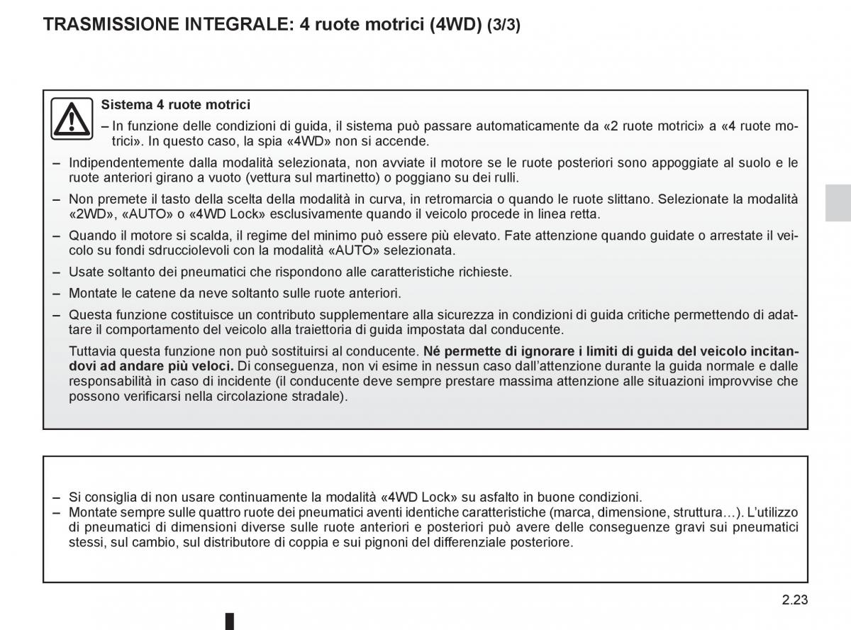 Renault Koleos manuale del proprietario / page 101