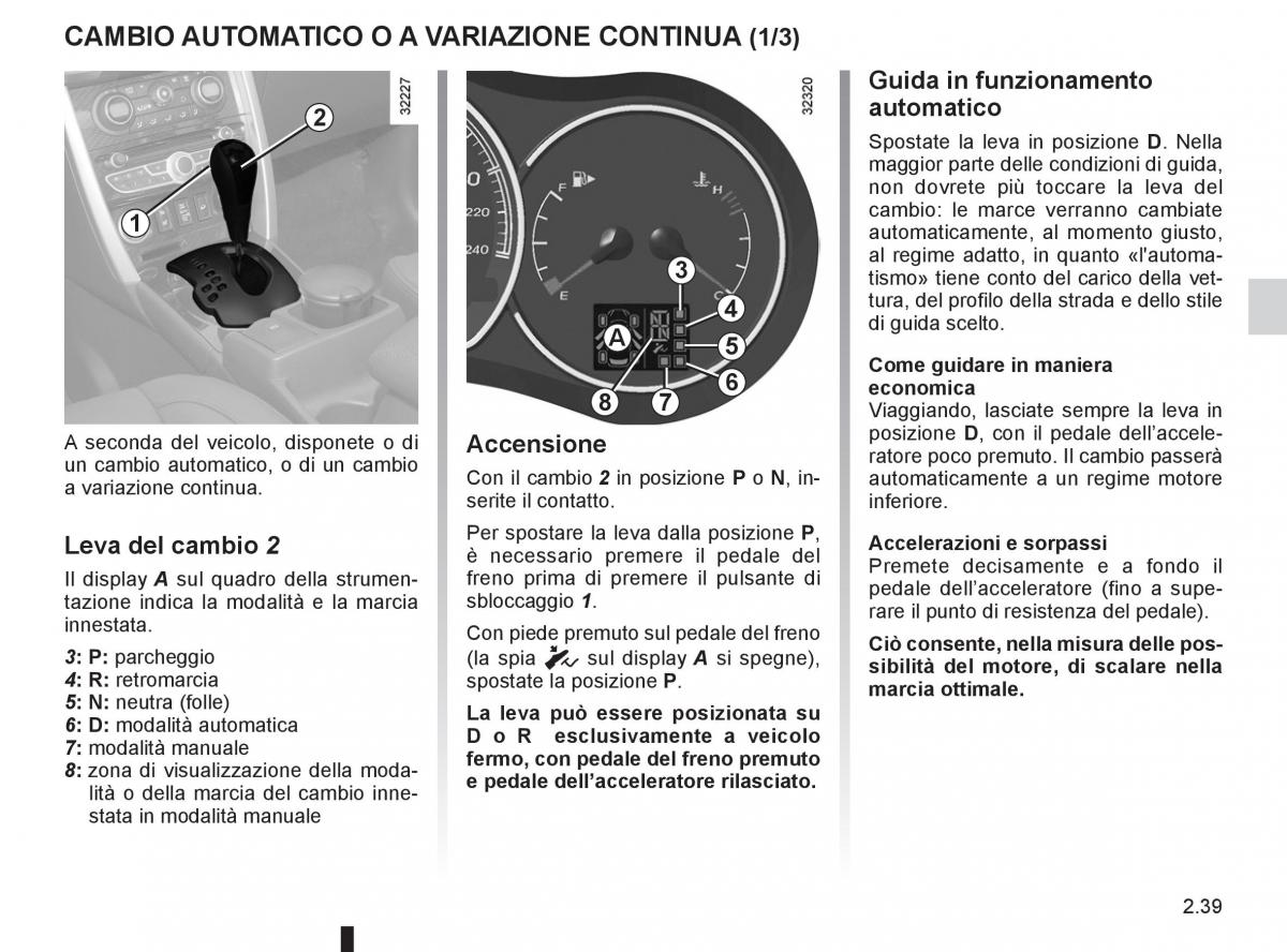 Renault Koleos manuale del proprietario / page 117