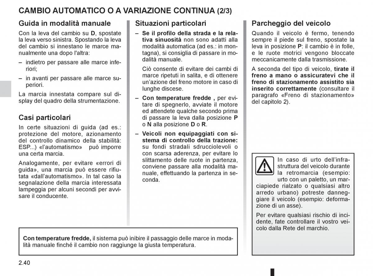 Renault Koleos manuale del proprietario / page 118