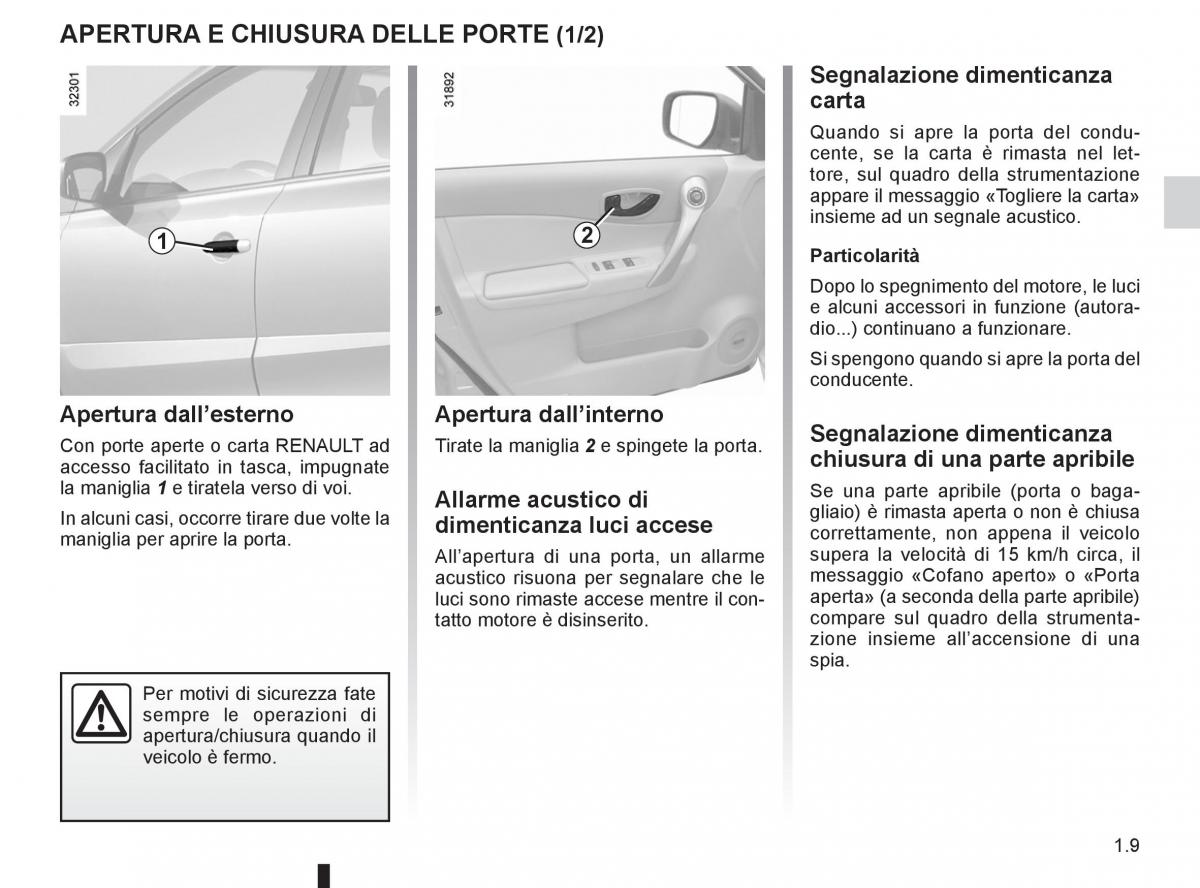 Renault Koleos manuale del proprietario / page 15