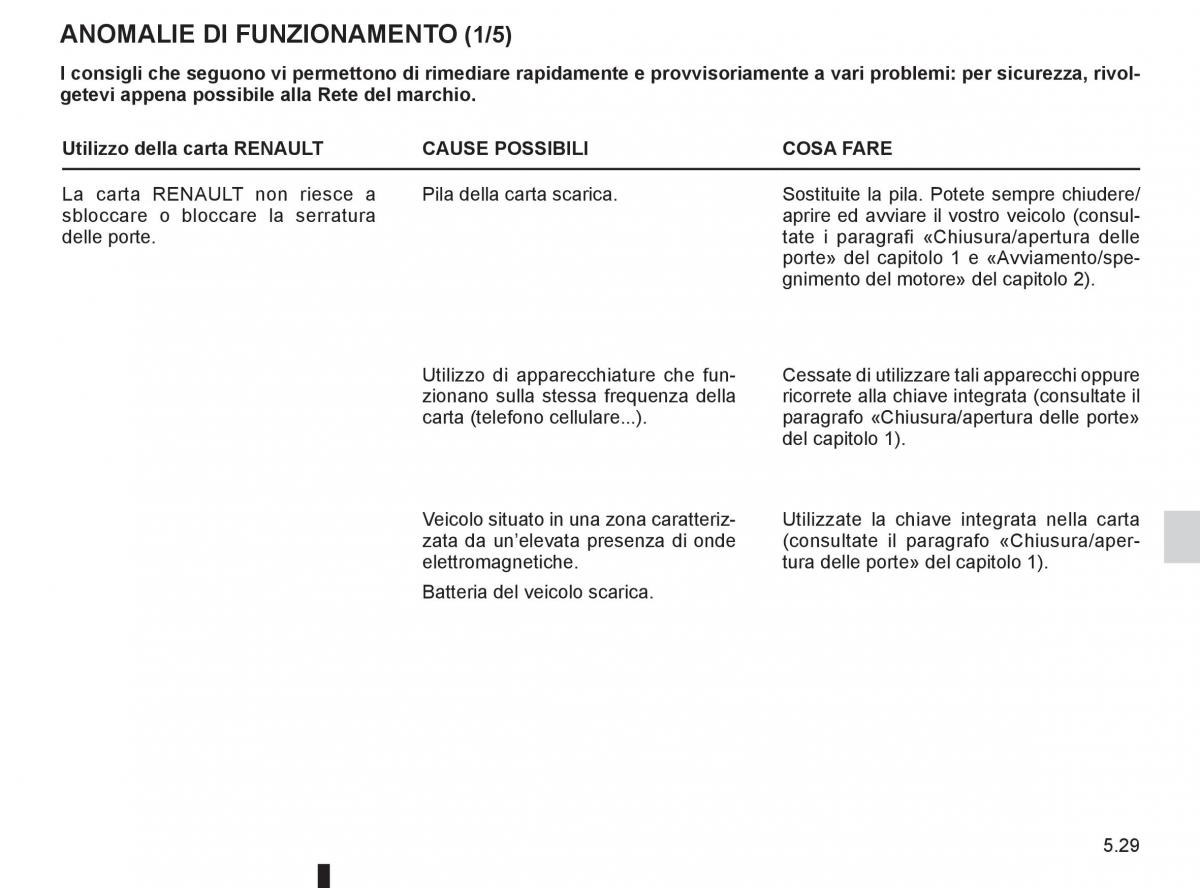 Renault Koleos manuale del proprietario / page 203