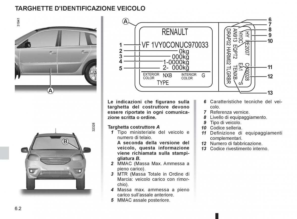 Renault Koleos manuale del proprietario / page 210