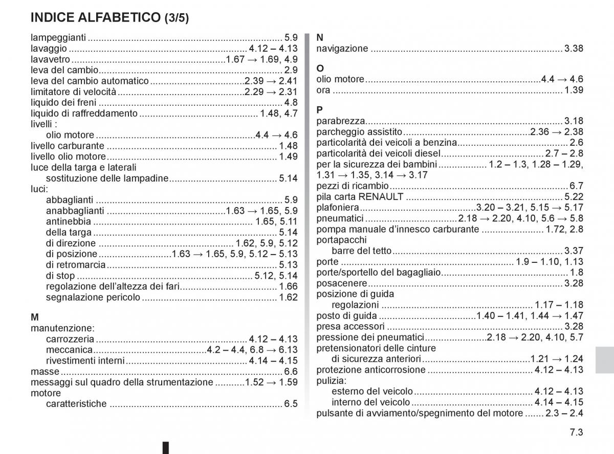 Renault Koleos manuale del proprietario / page 229