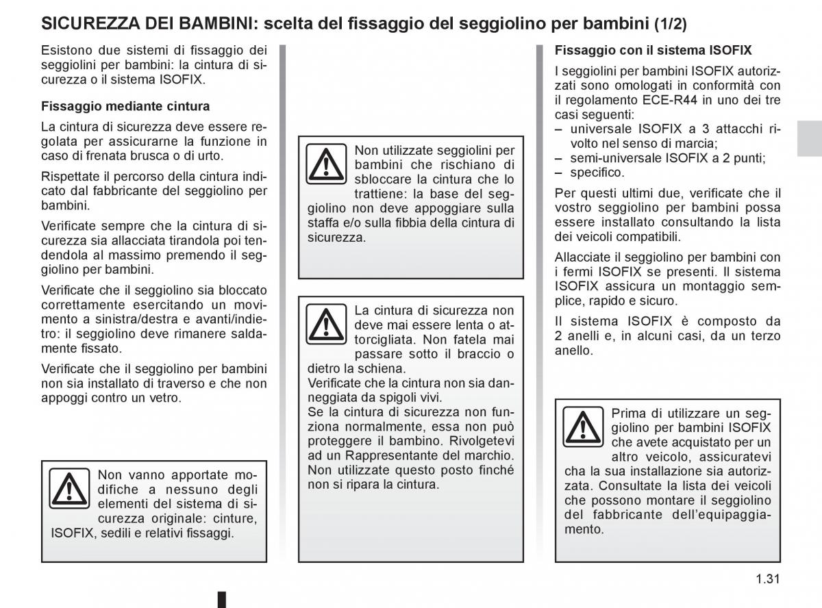 Renault Koleos manuale del proprietario / page 37