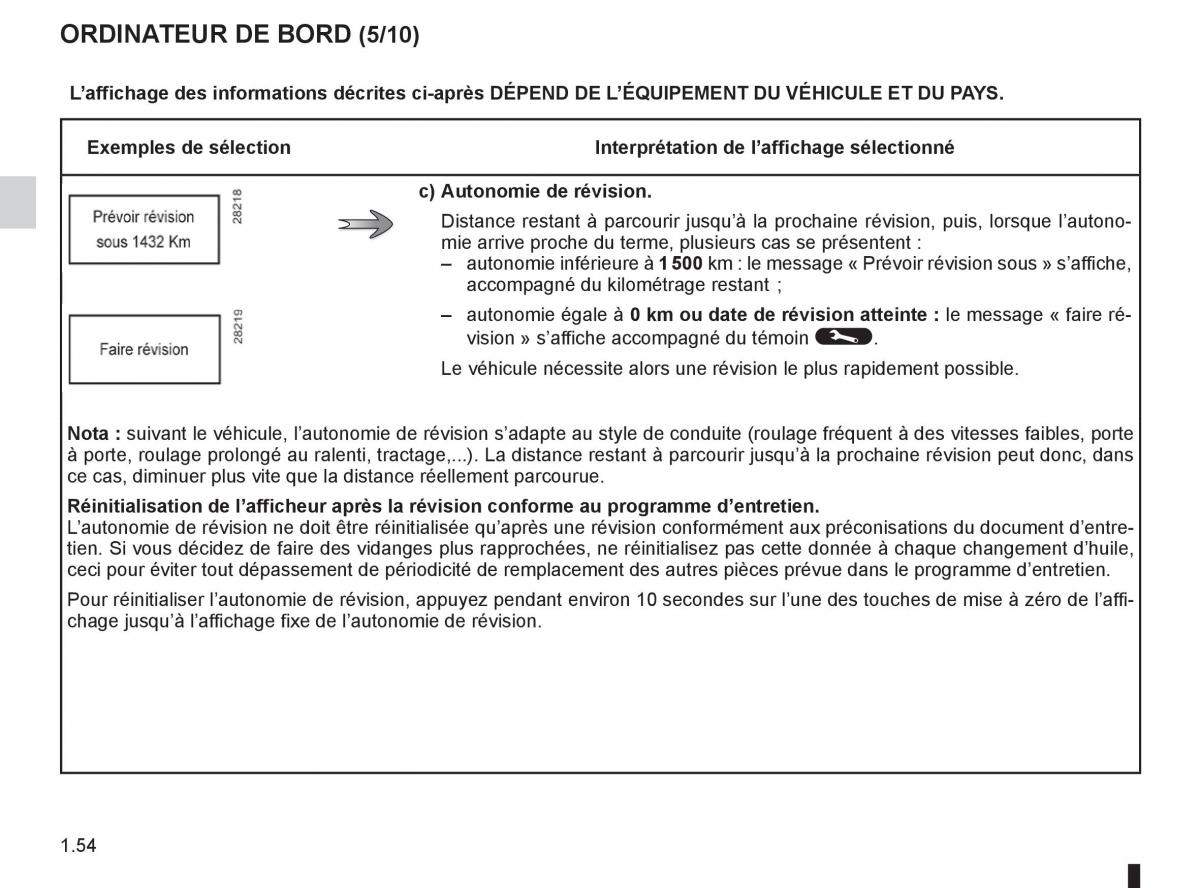 Renault Koleos manuel du proprietaire / page 60