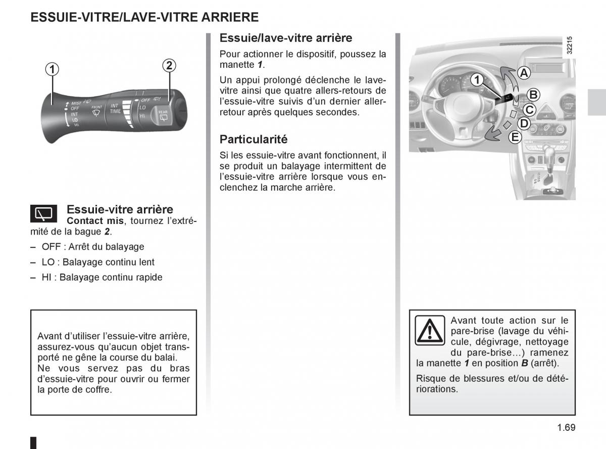 Renault Koleos manuel du proprietaire / page 75