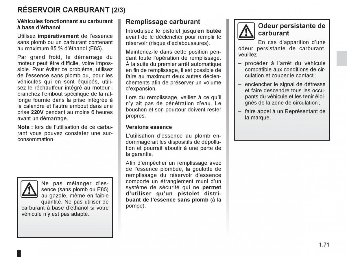 Renault Koleos manuel du proprietaire / page 77