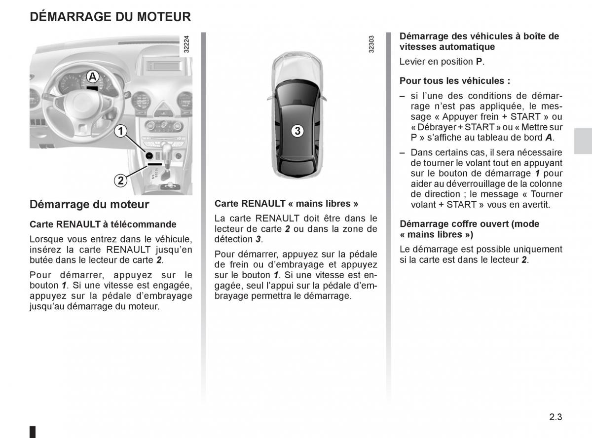 Renault Koleos manuel du proprietaire / page 81