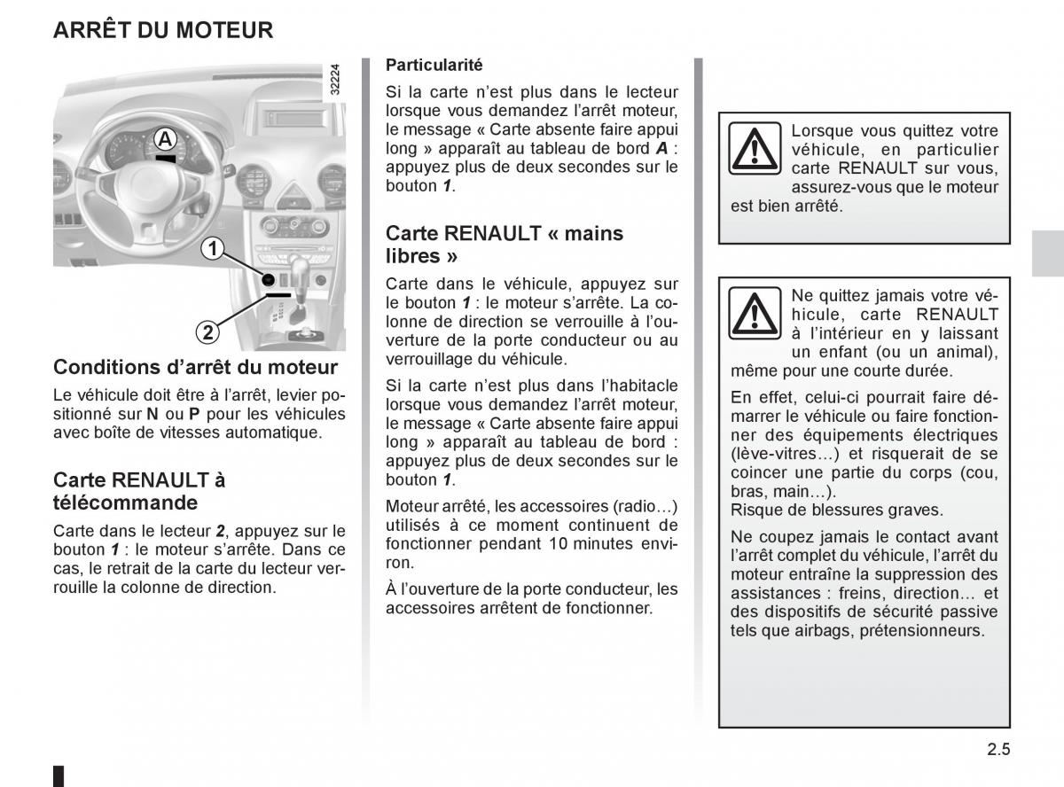 Renault Koleos manuel du proprietaire / page 83