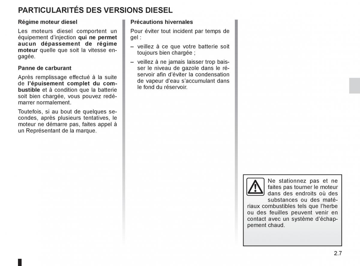 Renault Koleos manuel du proprietaire / page 85