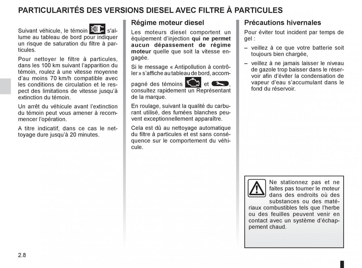 Renault Koleos manuel du proprietaire / page 86