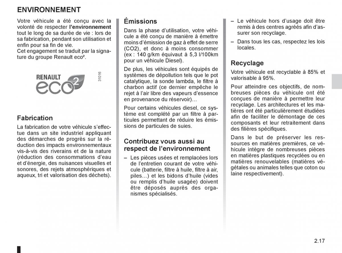 Renault Koleos manuel du proprietaire / page 95