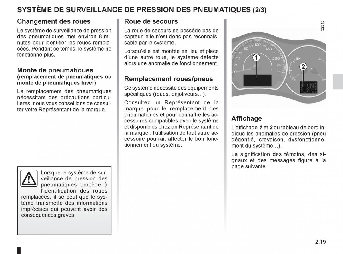 Renault Koleos manuel du proprietaire / page 97