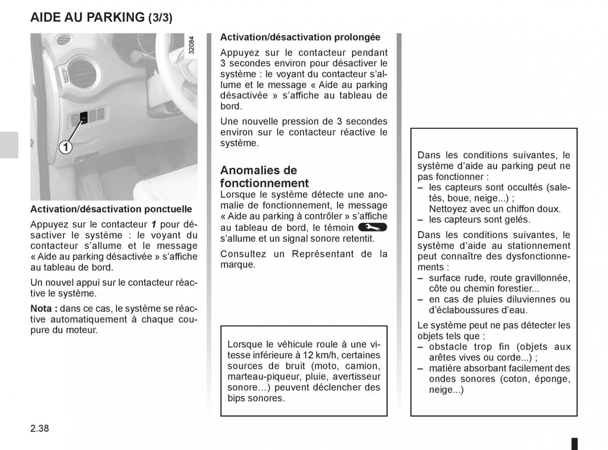 Renault Koleos manuel du proprietaire / page 116