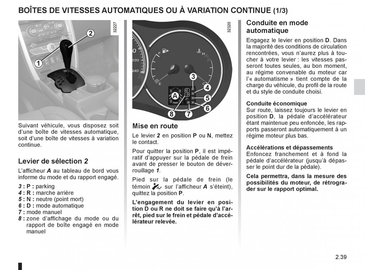 Renault Koleos manuel du proprietaire / page 117