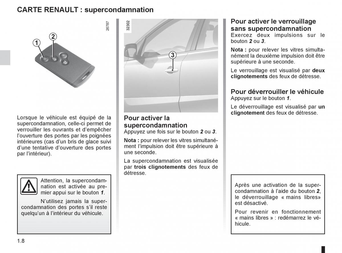 Renault Koleos manuel du proprietaire / page 14