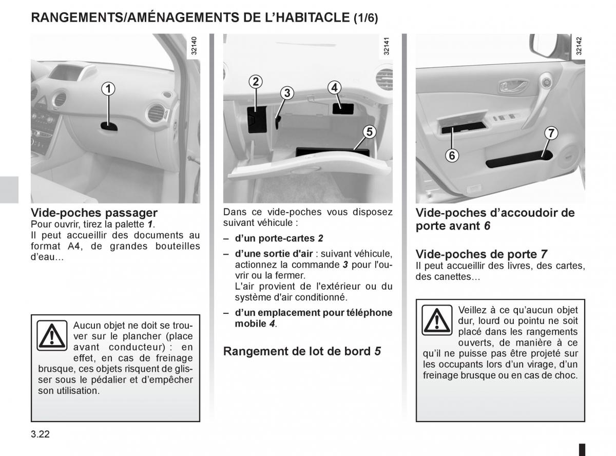 Renault Koleos manuel du proprietaire / page 142