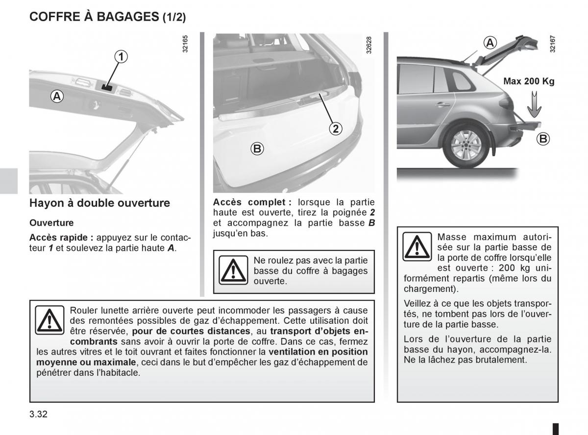 Renault Koleos manuel du proprietaire / page 152