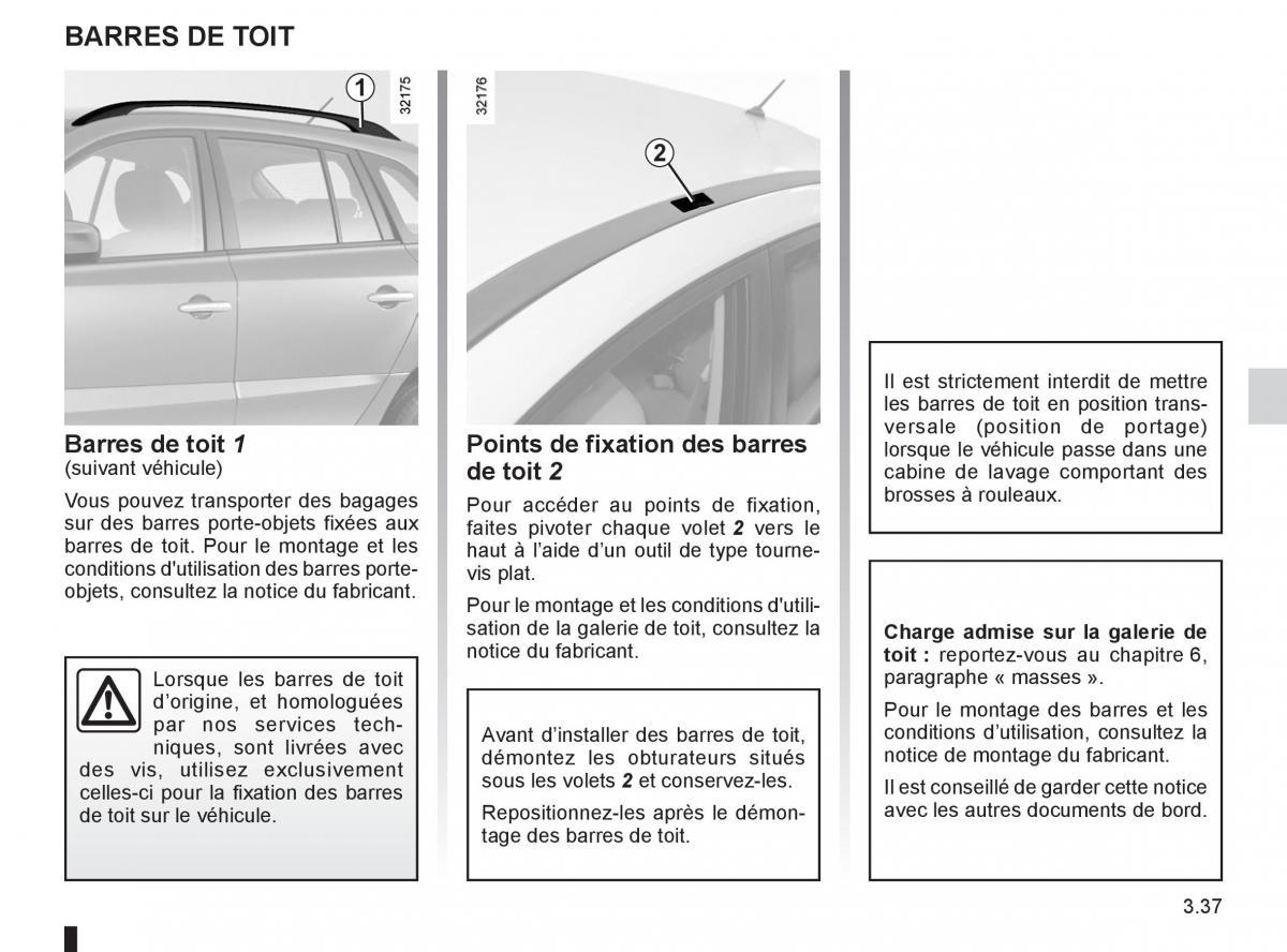 Renault Koleos manuel du proprietaire / page 157