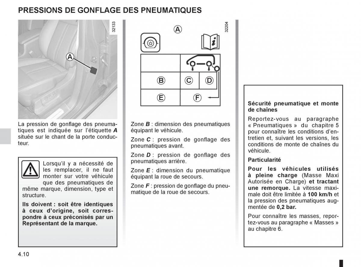 Renault Koleos manuel du proprietaire / page 168