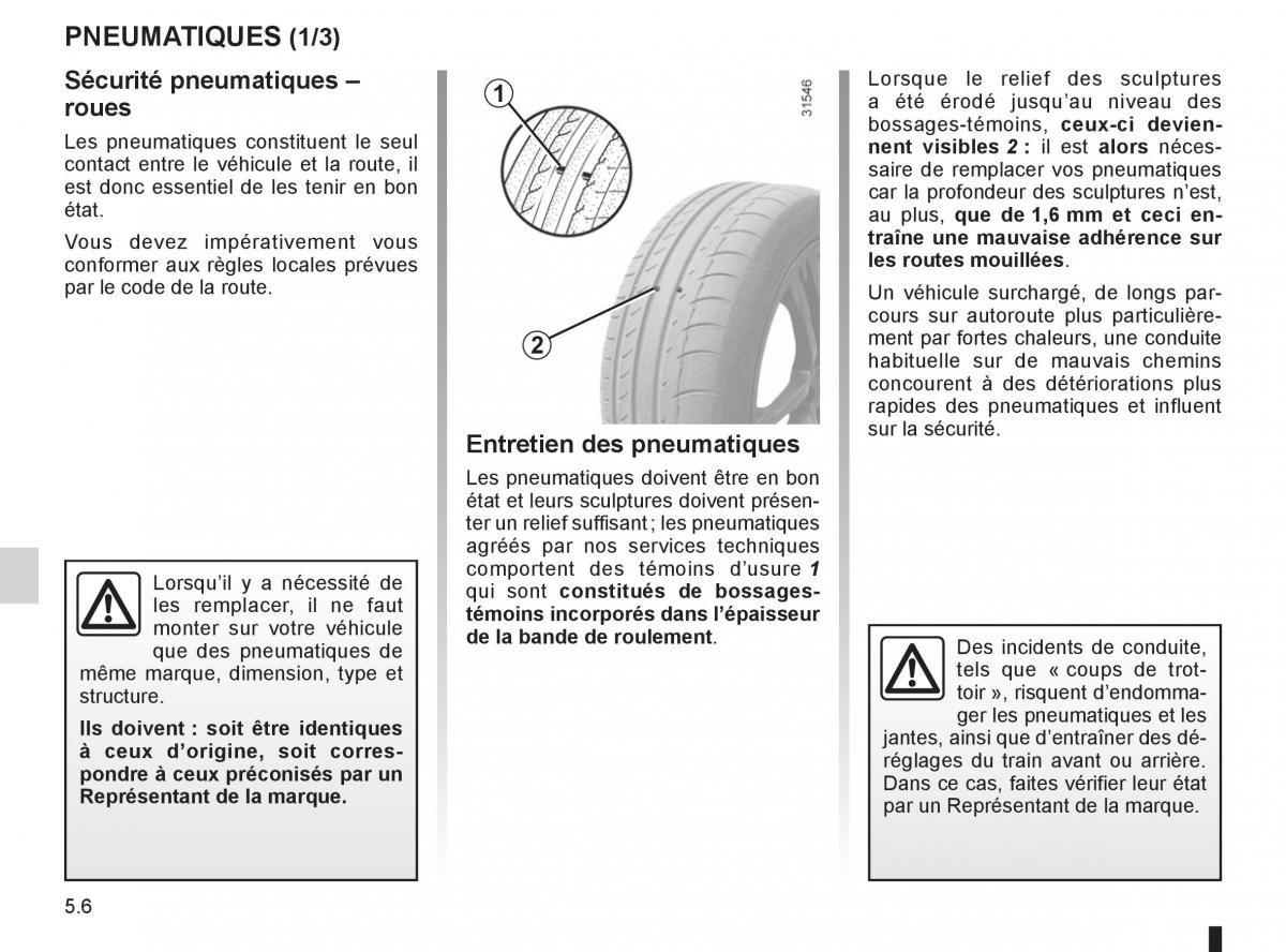 Renault Koleos manuel du proprietaire / page 180