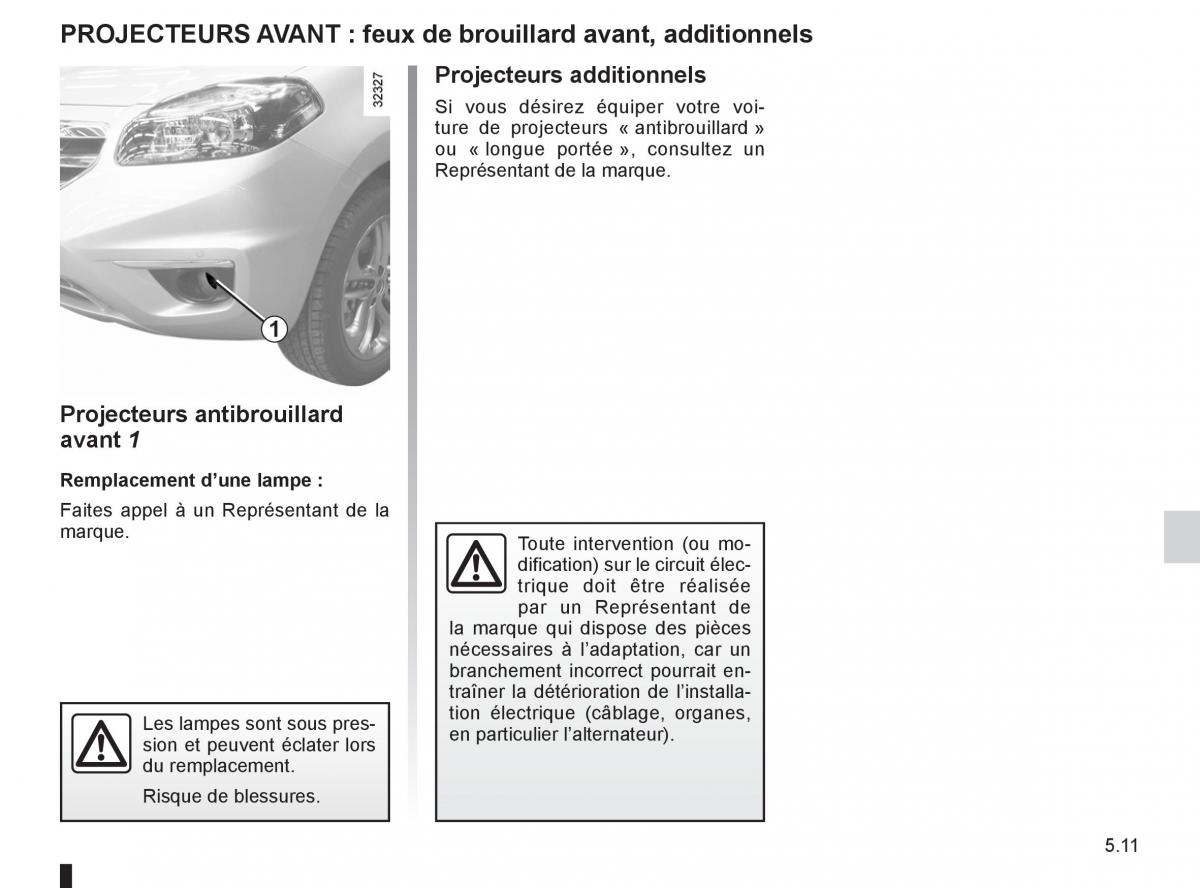 Renault Koleos manuel du proprietaire / page 185