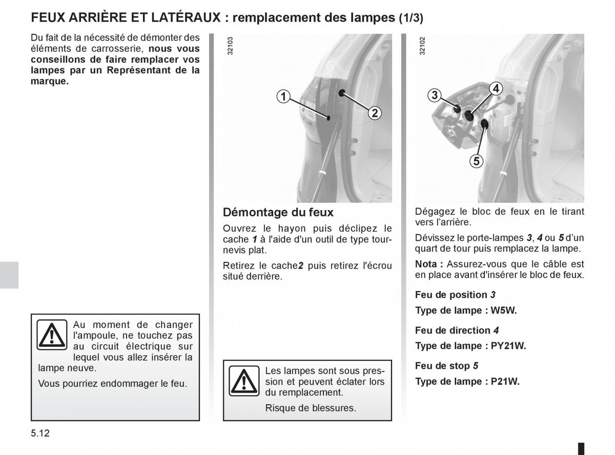 Renault Koleos manuel du proprietaire / page 186