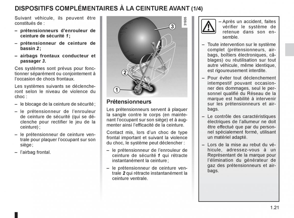 Renault Koleos manuel du proprietaire / page 27