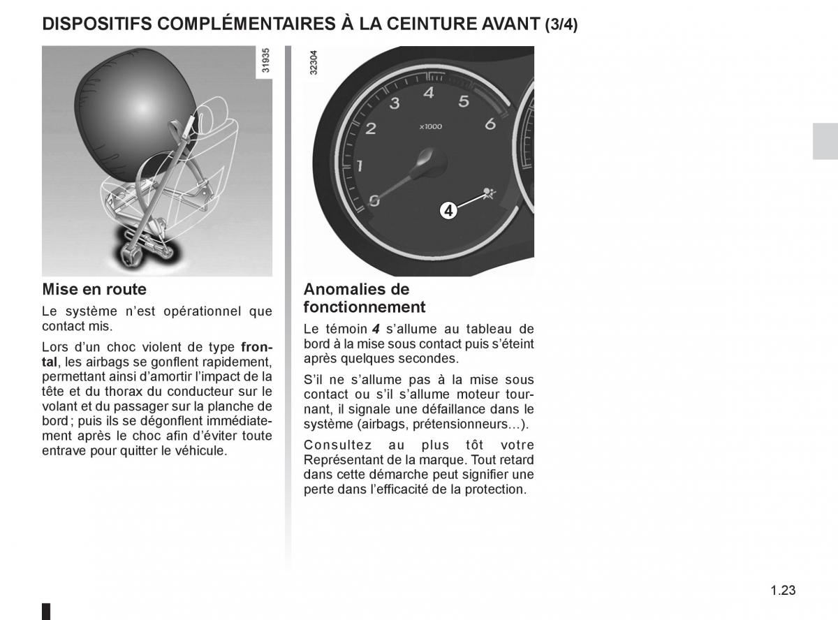 Renault Koleos manuel du proprietaire / page 29