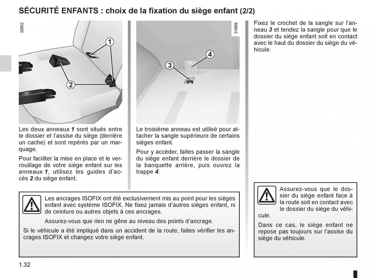 Renault Koleos manuel du proprietaire / page 38