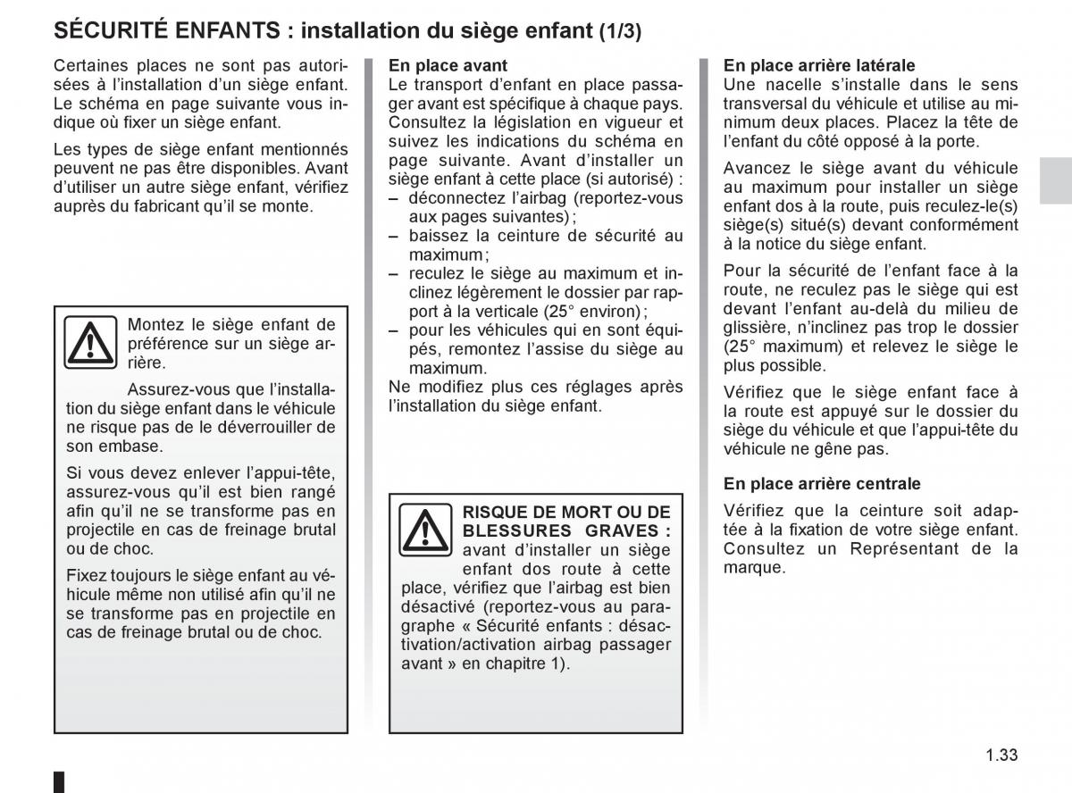 Renault Koleos manuel du proprietaire / page 39