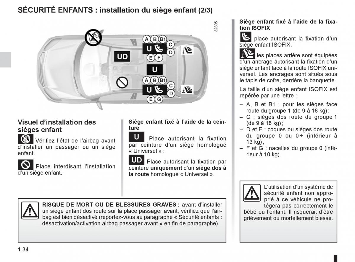 Renault Koleos manuel du proprietaire / page 40