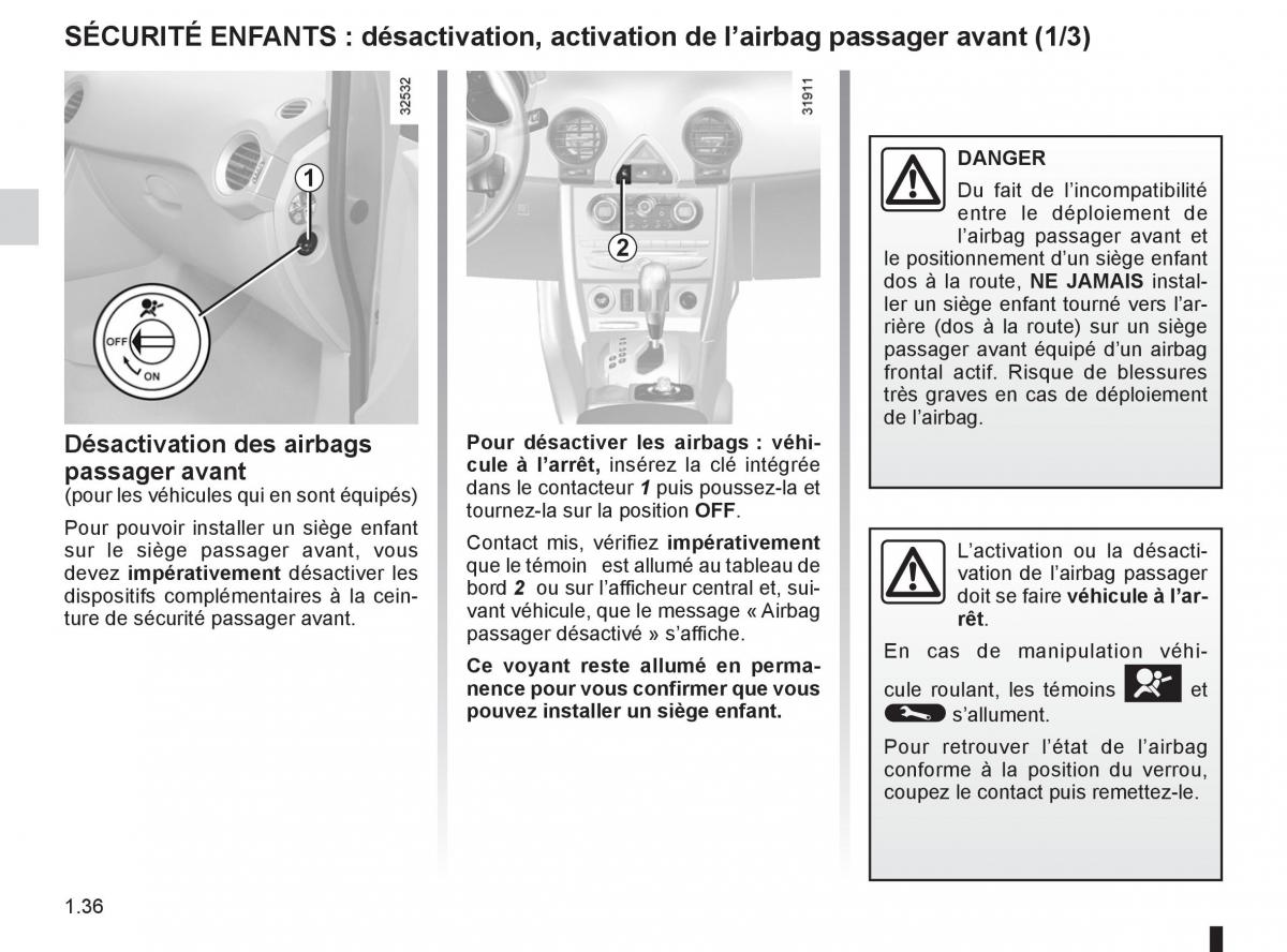 Renault Koleos manuel du proprietaire / page 42