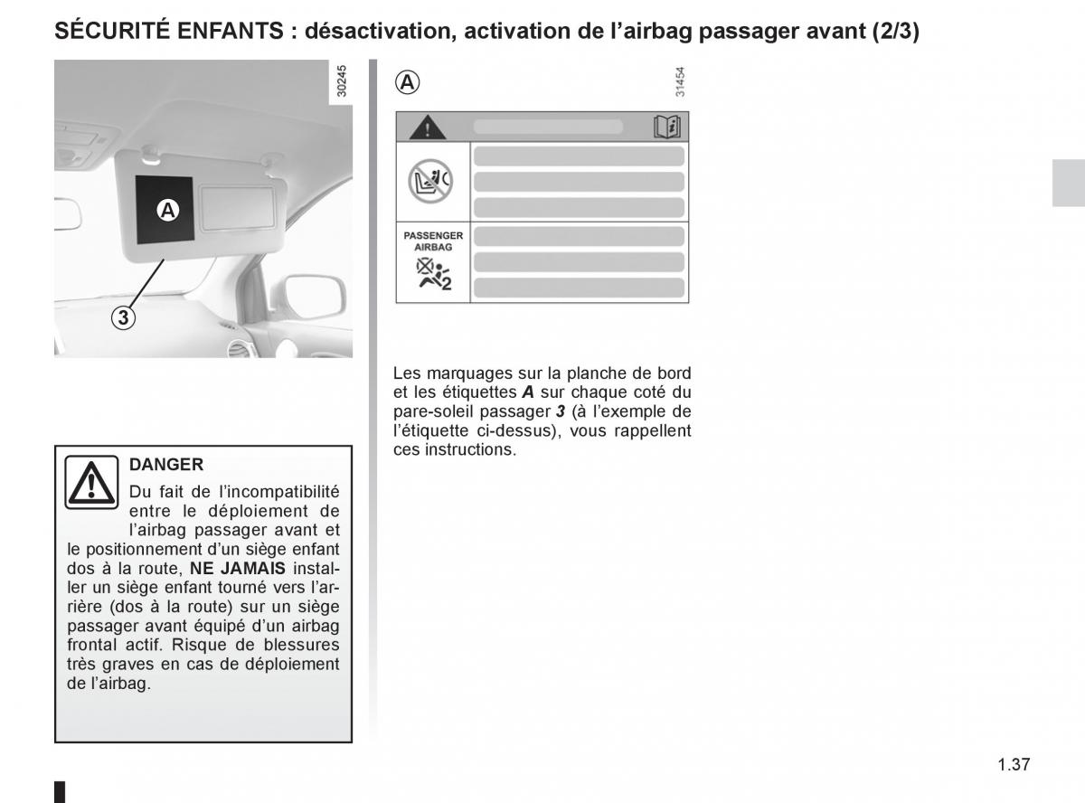 Renault Koleos manuel du proprietaire / page 43