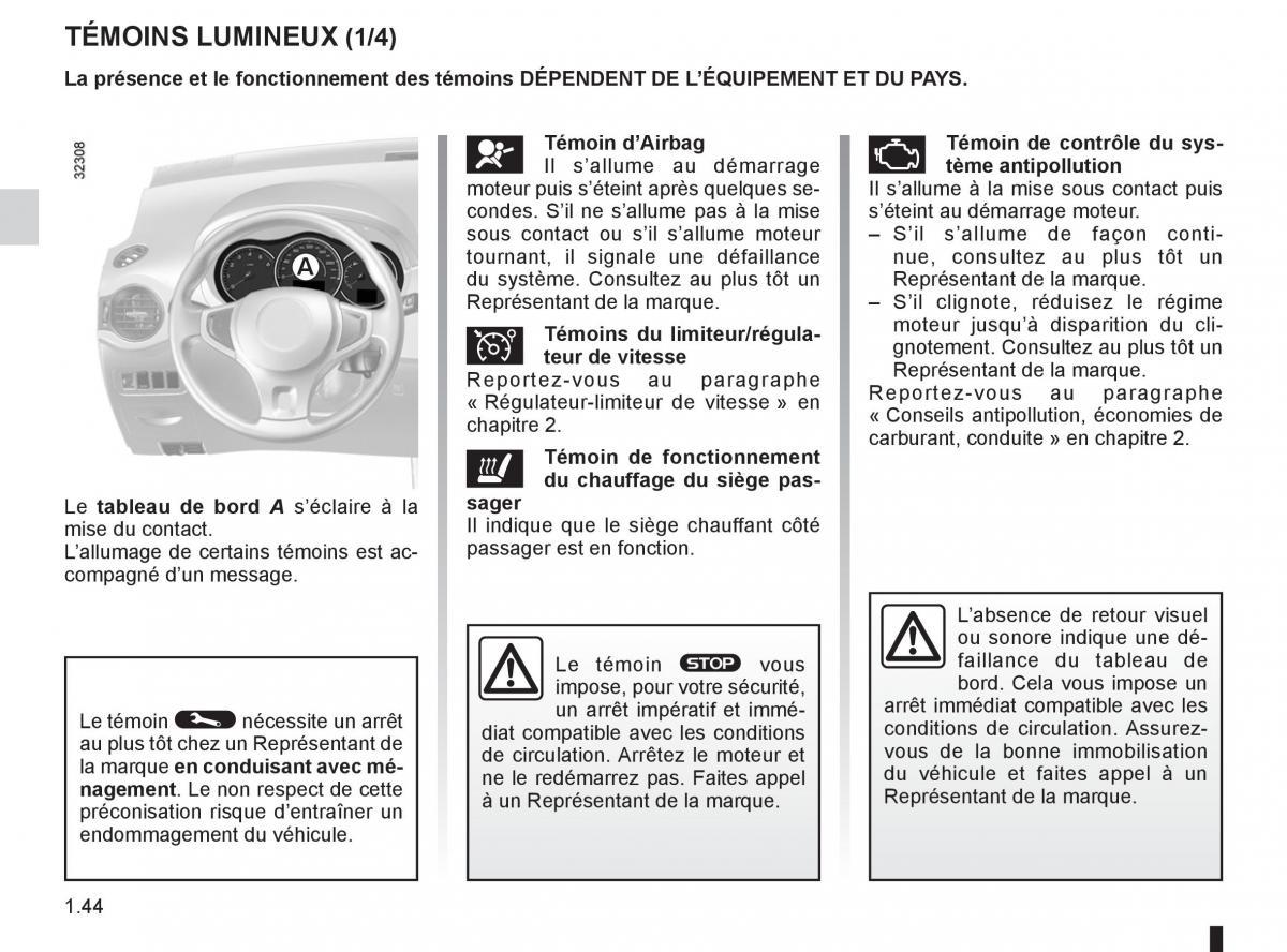 Renault Koleos manuel du proprietaire / page 50