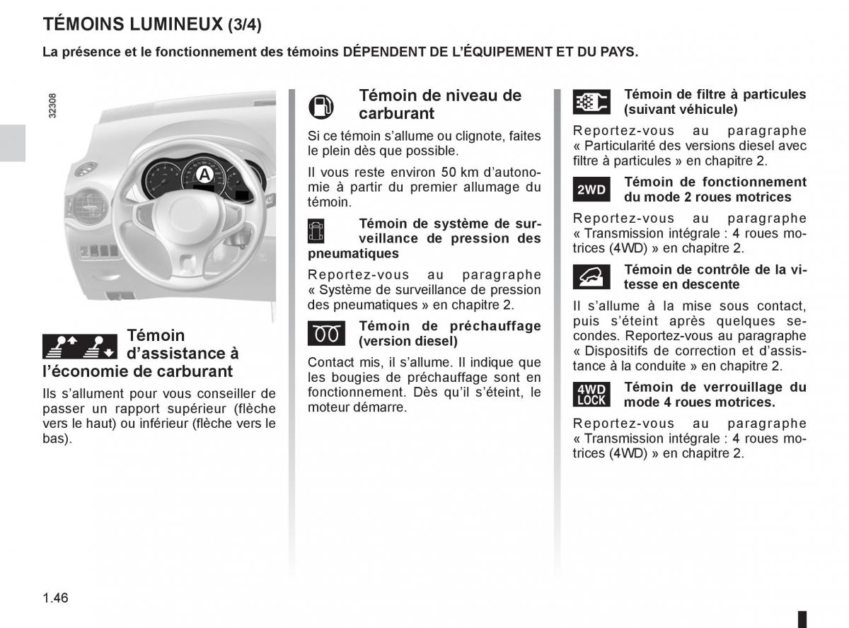 Renault Koleos manuel du proprietaire / page 52