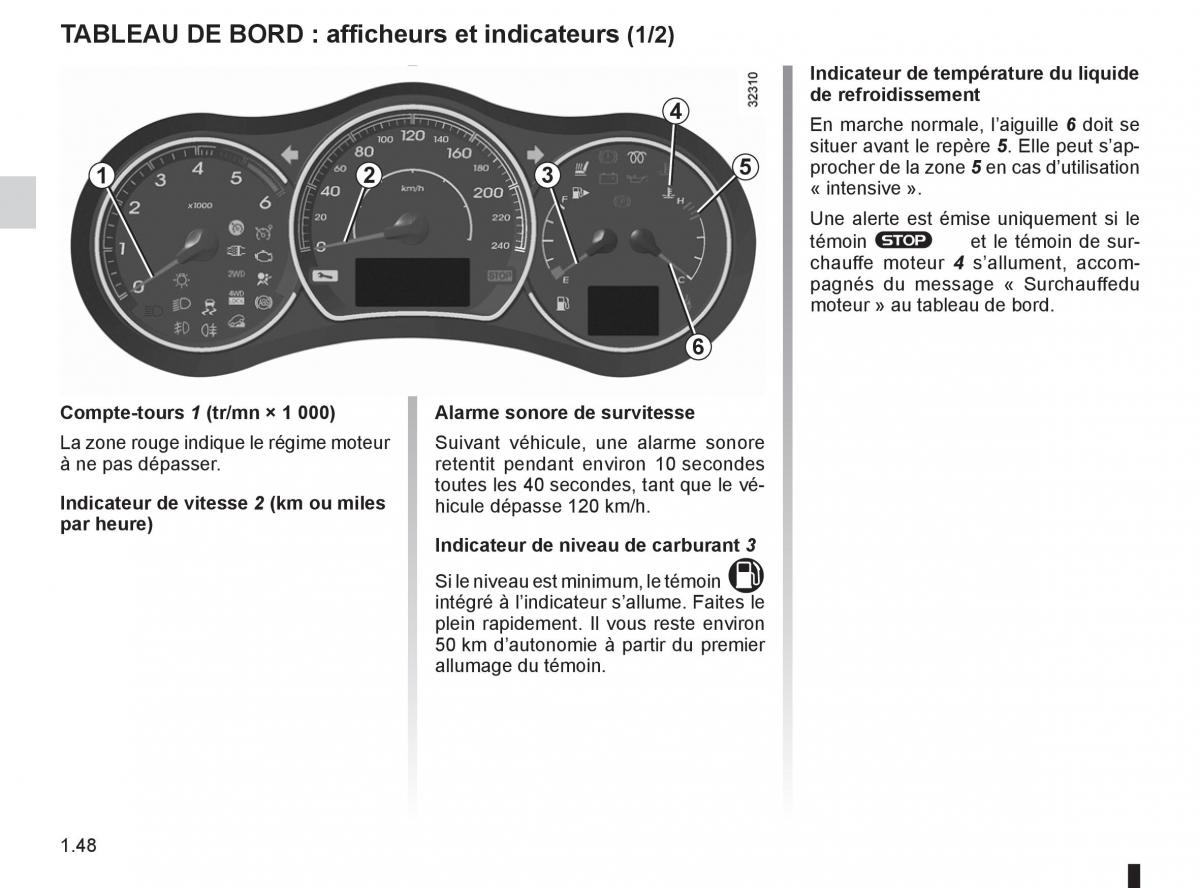 Renault Koleos manuel du proprietaire / page 54