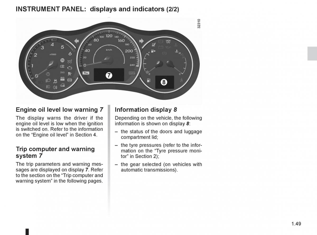 Renault Koleos owners manual / page 55