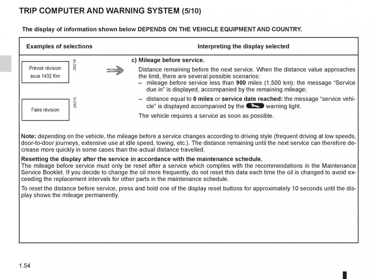 Renault Koleos owners manual / page 60