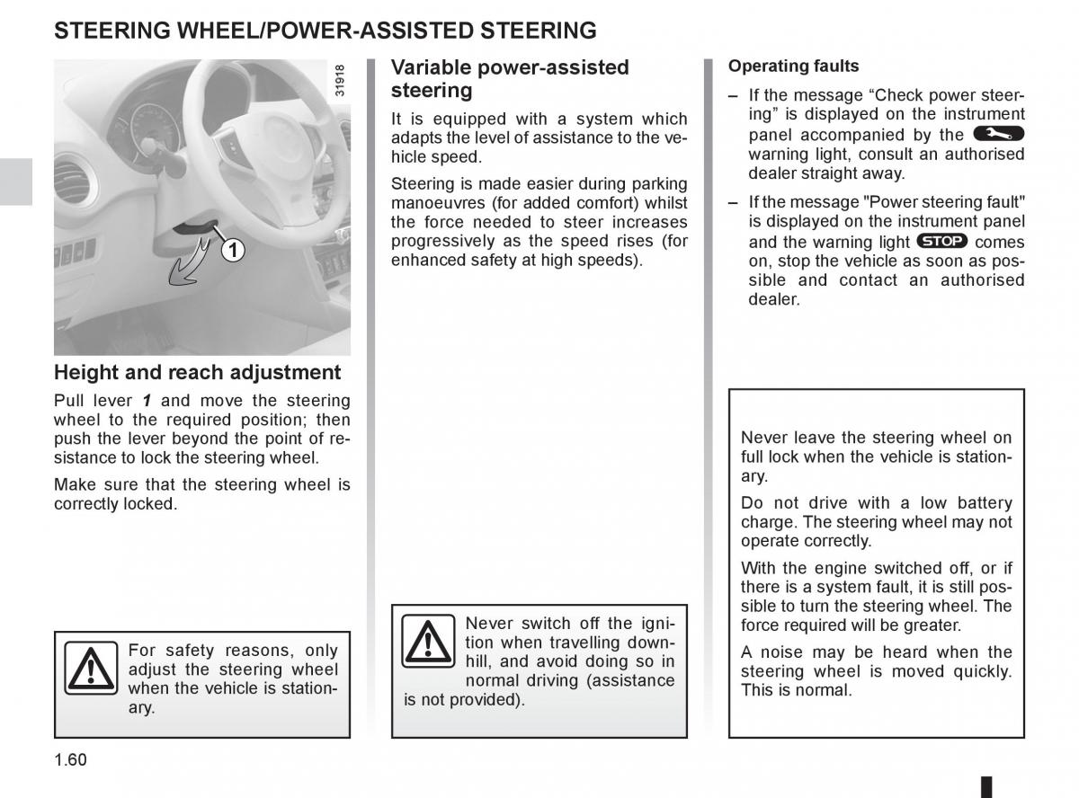 Renault Koleos owners manual / page 66