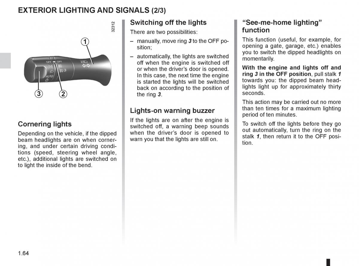 Renault Koleos owners manual / page 70