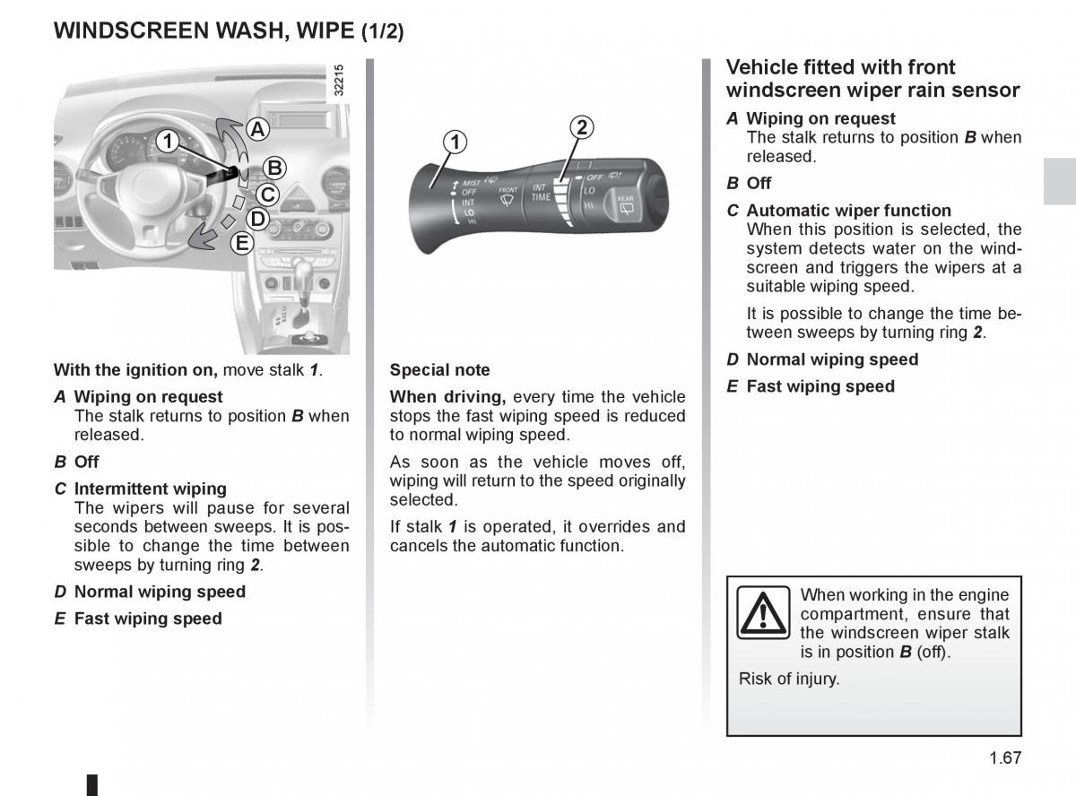 Renault Koleos owners manual / page 73