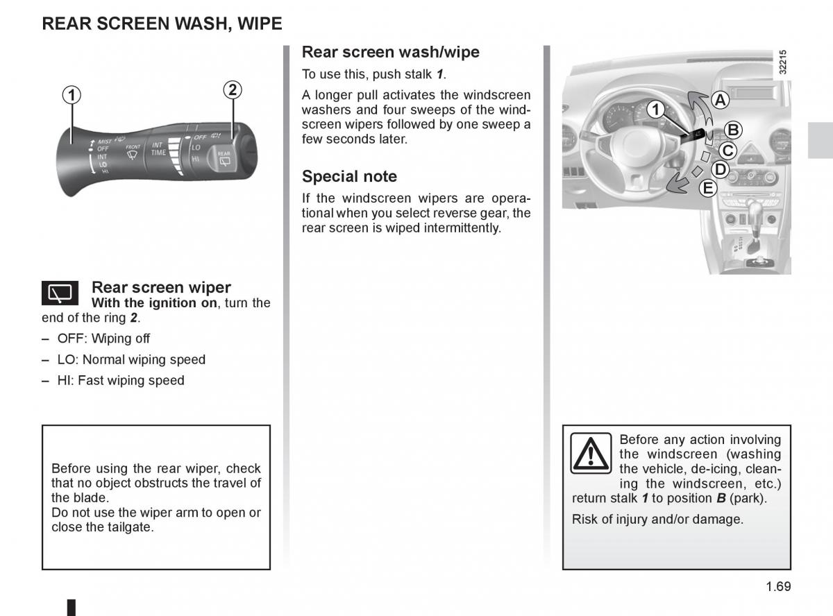 Renault Koleos owners manual / page 75