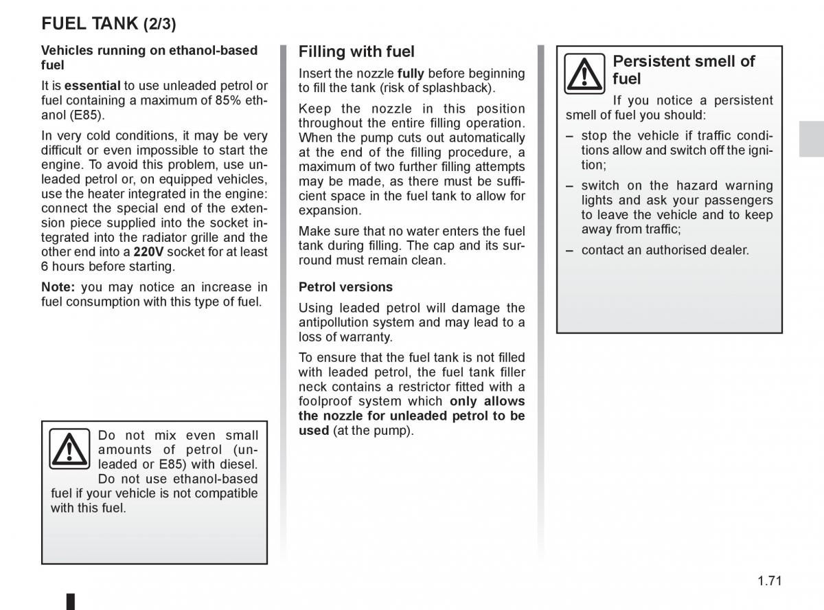 Renault Koleos owners manual / page 77