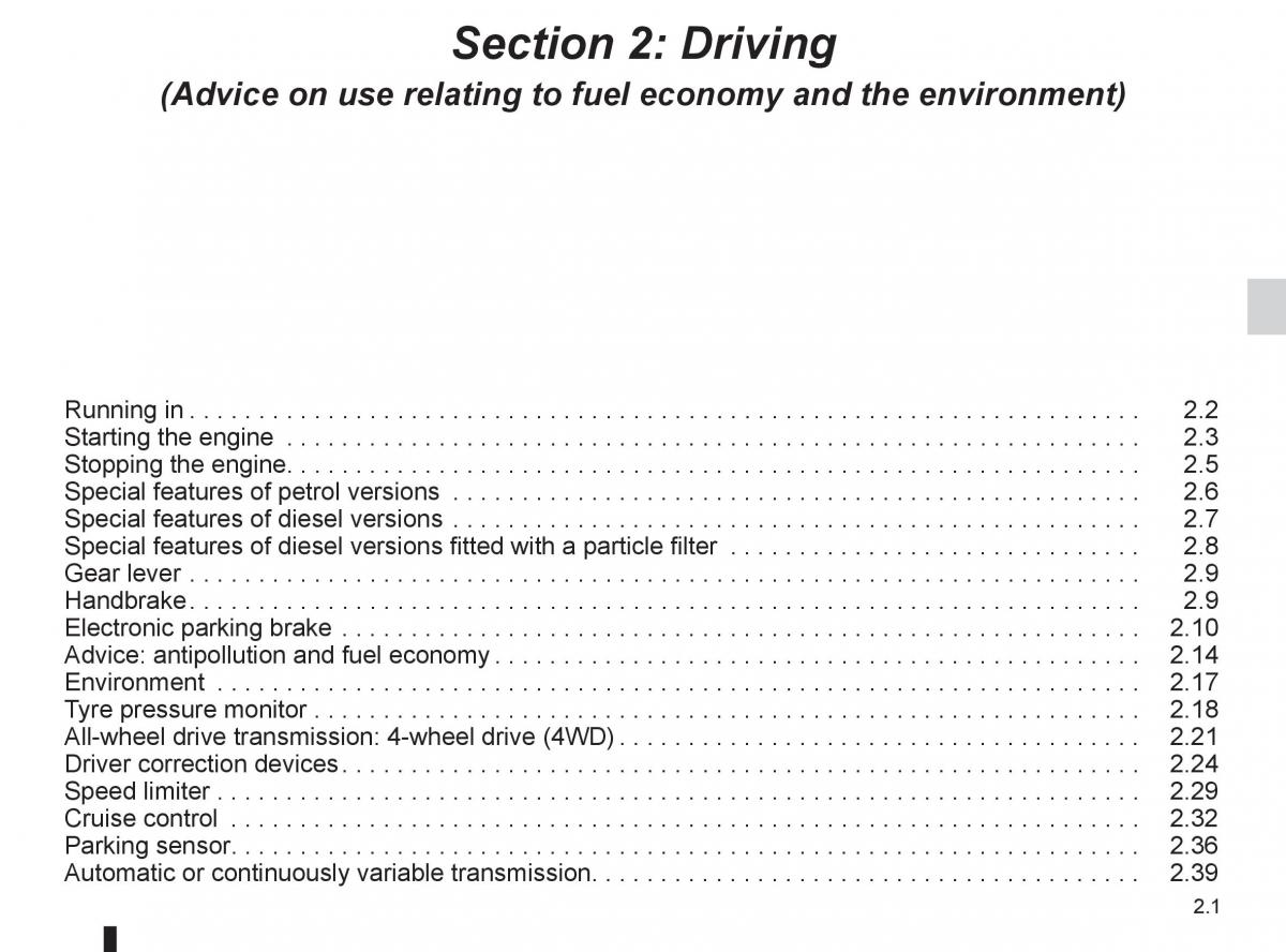 Renault Koleos owners manual / page 79