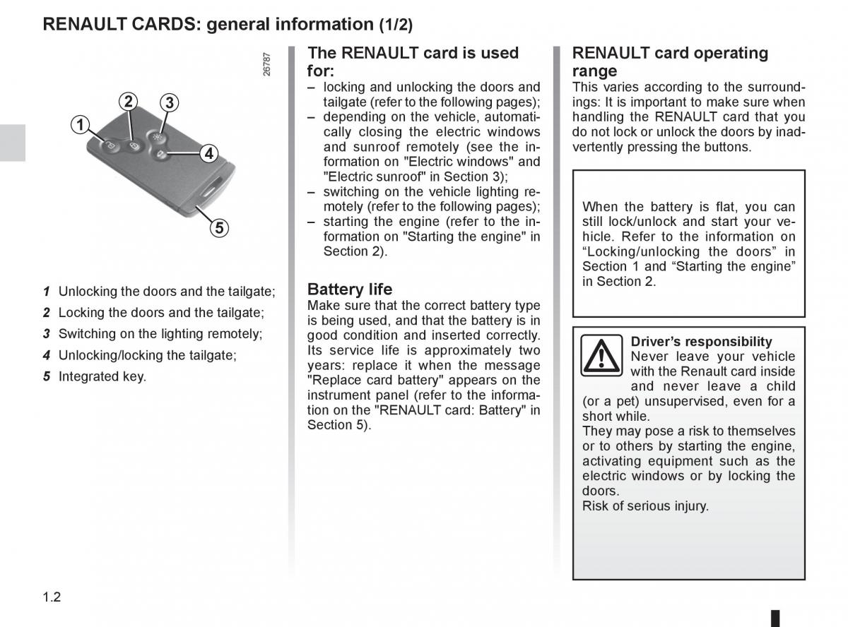 Renault Koleos owners manual / page 8