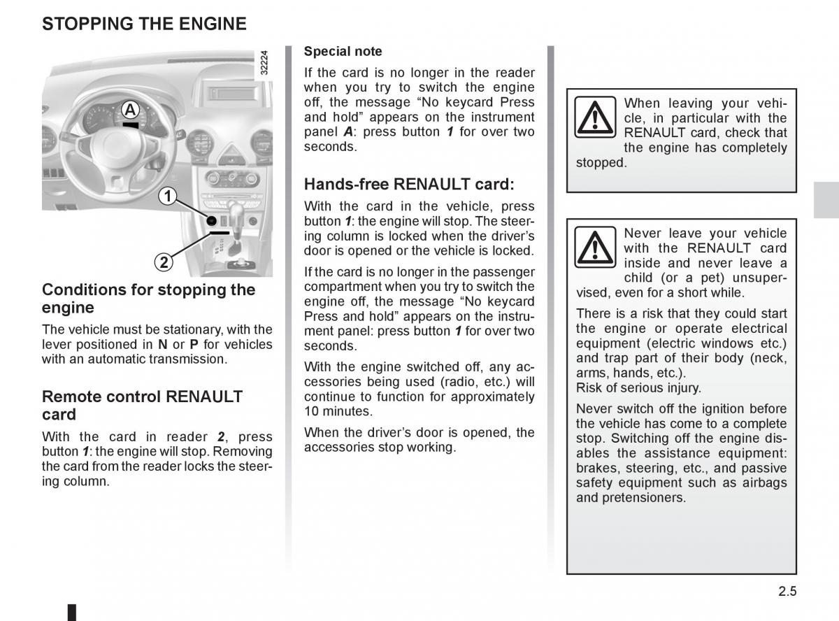 Renault Koleos owners manual / page 83